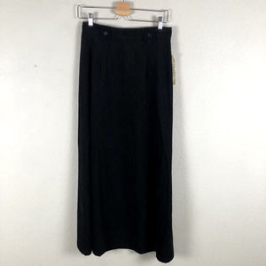 Union Square Skirt Black A Line High Waist Maxi Casual Workwear New Womens 10